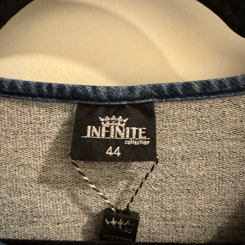 Ultimate Collection Blue Denim Short Sleeve Top - Picture 5 of 7